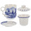 2026 Ceramic Tea Cup Chinese Style Daily Drinking Blue Color Tea Leaf Filtering 1 Set 5
