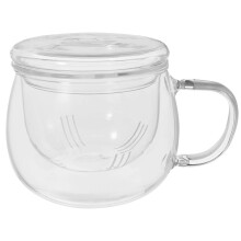 Transparentes Teetassen-Set 2026, 4-teilig, für den privaten Gebrauch, 4,3 x 3,4 x 7,9 Zoll