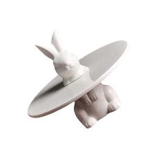 2026 Ceramics Cake Tray for Dessert Storage 1Pcs White Elegant Cupcake Display Stand