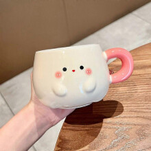 2026 Mark Water Cups, Couple Ceramic Cups, Covered Spoons, Office Coffee Cups Gifts Girlish Heart