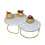 2026 2 Set Marble Cake Stands for Food Display 9.8'+7.8' 2026 1