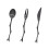 2026 3pcs Spoon Fork Set Vintage Flatware Tree Branch Fruit Cutlery Home Restaurant (Black) 3