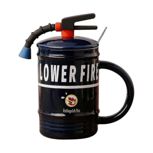 2026 Fire Extinguisher Cup Ceramic Mug - Fire Equipment Design, & Fun Gift for Office or Home