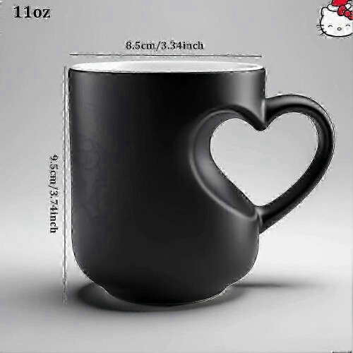 Tazza a forma di cuore termocromica rossa del 2026 per caffè. 2