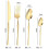 2026 24Pcs Stainless Steel Tableware Knife Fork Tea Spoon Upscale Dinnerware Gift 5