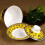 2026 Retro Style Ceramic Tureen Tea Cup for Storage Use Yellow 4