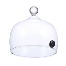 2026 Smoke Cover Glass Cake Display Cover for Kitchen Use 1Pcs