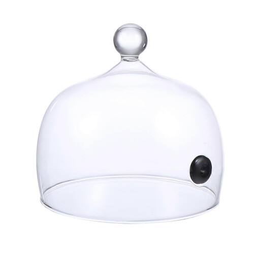 2026 Smoke Cover Glass Cake Display Cover for Kitchen Use 1Pcs