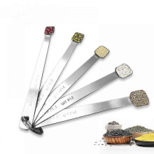 Messlöffel-Set 2026, 1/3 TL, 1/4 TL, 3/16 TL, 1/8 TL, 1/16 TL, Mini-Backlöffel