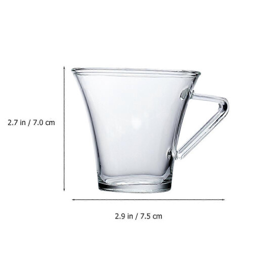 2026 Coffee Cup Transparent Espresso Cup for Home Use with Handle Practical Mug 1