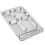 2026 Silver Stainless Steel Divided Dinner Plate for Storage Use with Compartments 1