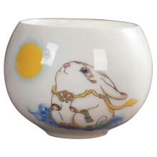 2026 3Pcs White Ceramic Tea Cup Tea Time Suitable Families Tea Enthusiasts Simple 8.6X8.6X6.2CM
