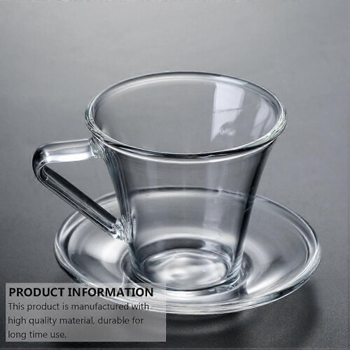 2026 Coffee Cup Transparent Espresso Cup for Home Use with Handle Practical Mug 2