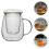 2026 Glas-Teetasse, transparent, mit Filter, 4er-Set, 13,3 x 13,2 cm 5