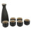 2026 Ceramic Sake Serving Cups Multi-Use Sake Cups for 1Set in Black 1