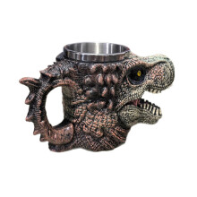 Gobelet dinosaure 2026, revêtement en acier inoxydable antirouille, facile à nettoyer, décoration intérieure, cadeau multicolore