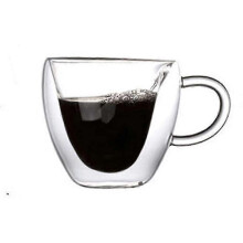 Tasses à café, à thé et à lait en verre isotherme à double paroi en forme de cœur (2026)