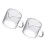 2026 Coffee Mug for Storage Use 2Pcs Transparent Glass Double-Mouth Cups 5