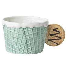 2026 Cookie Water Cup Ceramic Mug Home & Office: Enjoy Afternoon Tea Milk Green Ceramic Cup