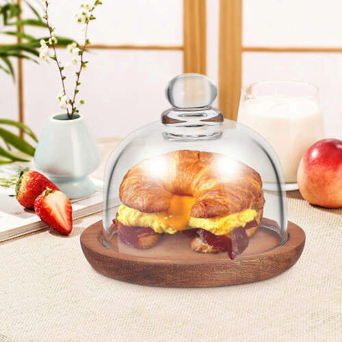 2026 Egg Dish Cake Stand with Dome for Kitchen Use 2Pcs Butter Dishes 2