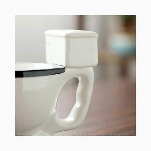 2026 1pc 300ml Creative Ceramic Toilet Cup with Handle Coffee Cup Water Cup Funny Gift 2
