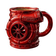 Mug rétro moteur 2026, mug turbo moteur V8 - Tasse mécanique 3D HO à café E0Z4