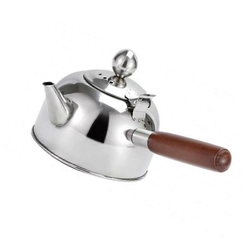 2026 Silver Stainless Steel Tea Kettle for Gas Stove Boiling 1Pcs Home Use 1