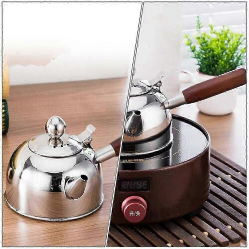 2026 Silver Stainless Steel Tea Kettle for Gas Stove Boiling 1Pcs Home Use 2