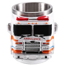 Mug Ambulance 2026 pour les amoureux des anges, Mug artisanal, pour les amoureux des anges en blanc