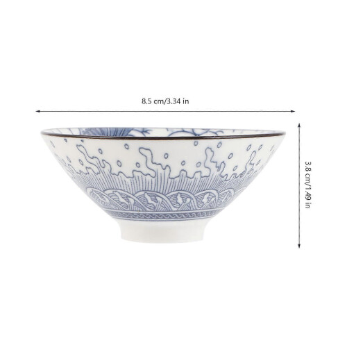 2026 Japanese Tea Cup Ceramic Cup for Drinking Use 3Pcs Hand Painted Multi 8.5x8.5cm 1