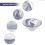2026 Japanese Tea Cup Ceramic Cup for Drinking Use 3Pcs Hand Painted Multi 8.5x8.5cm 4