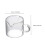 2026 Coffee Mug for Storage Use 2Pcs Transparent Glass Double-Mouth Cups 2