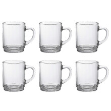 2026 Duralex Set Of 6 Versailles Clear Mug 26cl-In stock