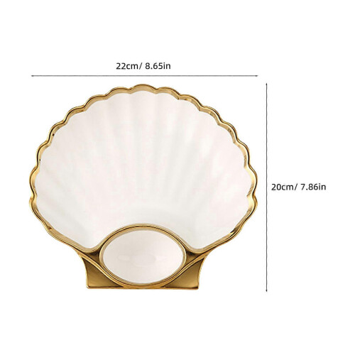 2026 Elegant Ceramic Dumpling Plate for Dining and Snacks 1Pcs