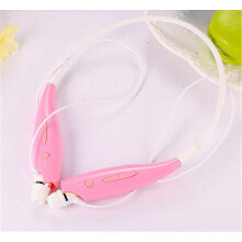 (PINK)Wireless Bluetooth 41 Headphones Headset Mic In Ear Sports Stereo 7 For