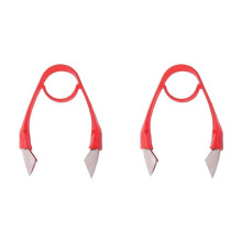 2X Fruit Corer Core Remover Strawberry Huller Stem Eyes Stalk Leaves Vegetable Tool for Kitchen