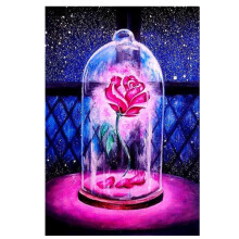 Rose In The Bottle Sticker Wall Decoration Applicable To Bedroom Living Room