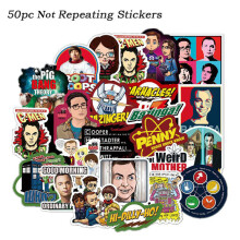 50pcs The Big Bang Theory Cartoon Stickers For Luggage Car Laptop Notebook Decal