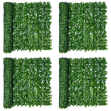 4X Artificial Privacy Fence Screen Faux Ivy Leaf Screening Hedge for Indoor Decor Garden Backyard Patio Decoration