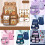 (PinkBlue,S)Sanrio Capybara Backpack Waterproof Multiple Compartment With Pendant Reflection 6