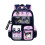 (PinkBlue,S)Sanrio Capybara Backpack Waterproof Multiple Compartment With Pendant Reflection 7