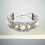White Bracelet Turquoise Bead Steel Wire Loop Womens Decorations Ornaments 8