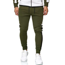 (Green Pants,2XL)Mens Tracksuit Jogging Hoodie Coat Jacket Trousers Pants Sports Sweat Suit Set
