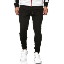 (Black Pants,4XL)Mens Tracksuit Jogging Hoodie Coat Jacket Trousers Pants Sports Sweat Suit Set