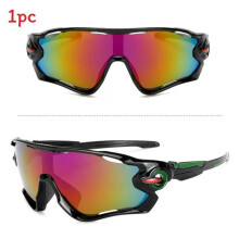 (Black Frame Red Lens)Cool Men Uv400 Outdoor Sports Sunglasses For Driving Running Hiking Eyewear