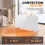 Homcom HOMCOM 2000W Electric Space Heater Radiator Wifi Smart App, White 5