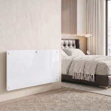 HOMCOM 1500W Electric Space Heater Radiator Wifi Smart App, White