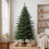 Homcom HOMCOM 180 cm Artificial Christmas Tree Solid Pine Wood Stand, Green 2