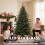 Homcom HOMCOM 180 cm Artificial Christmas Tree Solid Pine Wood Stand, Green 8