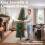 Homcom HOMCOM Slim Gracious Pine Xmas Tree with 688 Branch Tips, Green 6
